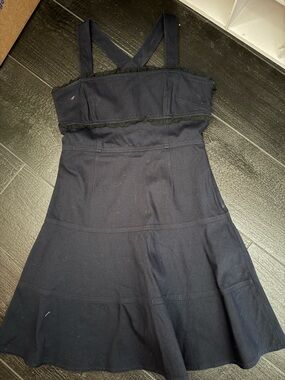 Red Valentino Women’s Navy Strappy A-Line Dress